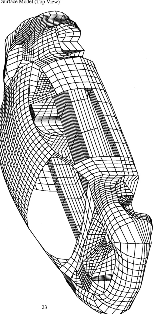 Figure 2-1.  AutoCad  Surface  Model  (Top  View)