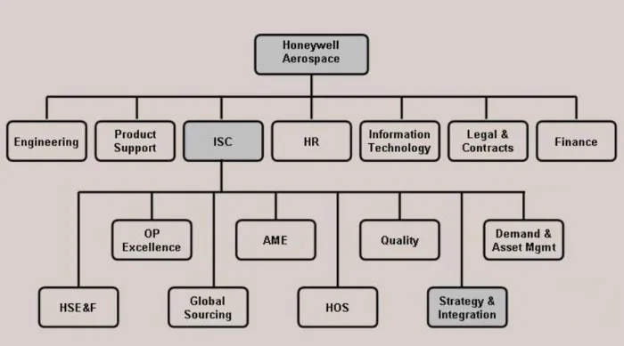Figure 3 - Honeywell Organizational Structure 