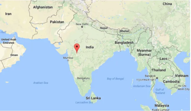 Figure 1-3: Visual location of Jalgaon, India (Photo courtesy of Google Images).
