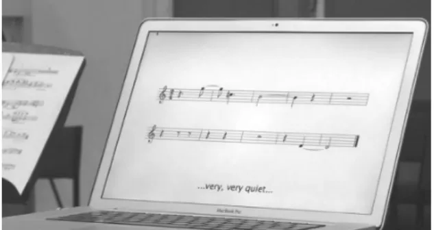 Figure 1. Calder’s Violin: sample of music notation.