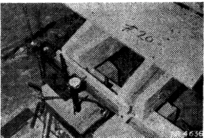 Fig,  8  Failure  in  Type  I  constructisn.  Rafters  pushed  outward  f r ~ m   t o p   p l a t e 