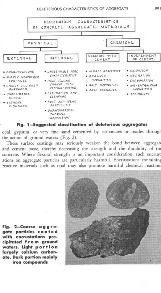 Fig.  l-Suggested  clossificofion  of  deleterious  oggregqtes