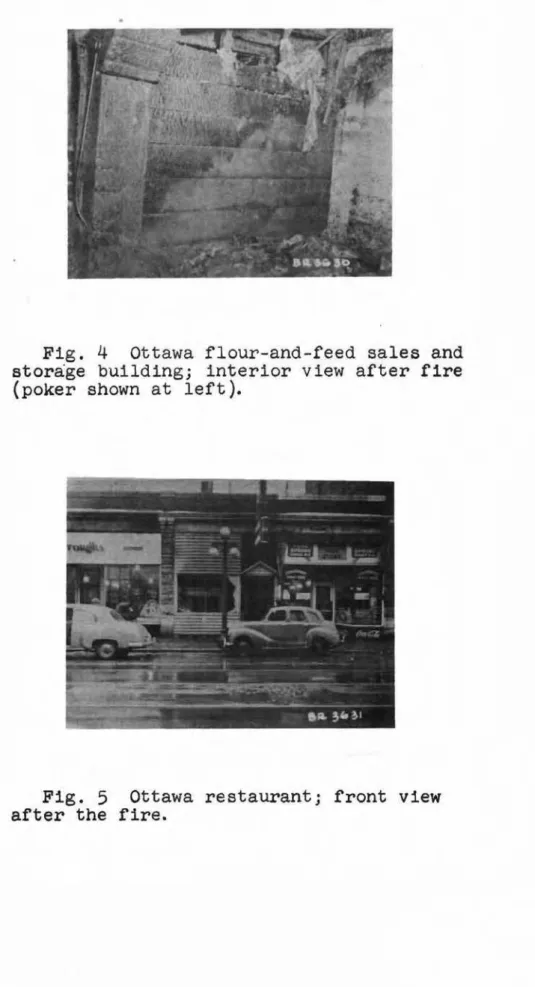 Fig. 5 Ottawa restaurant; front view after the fire.