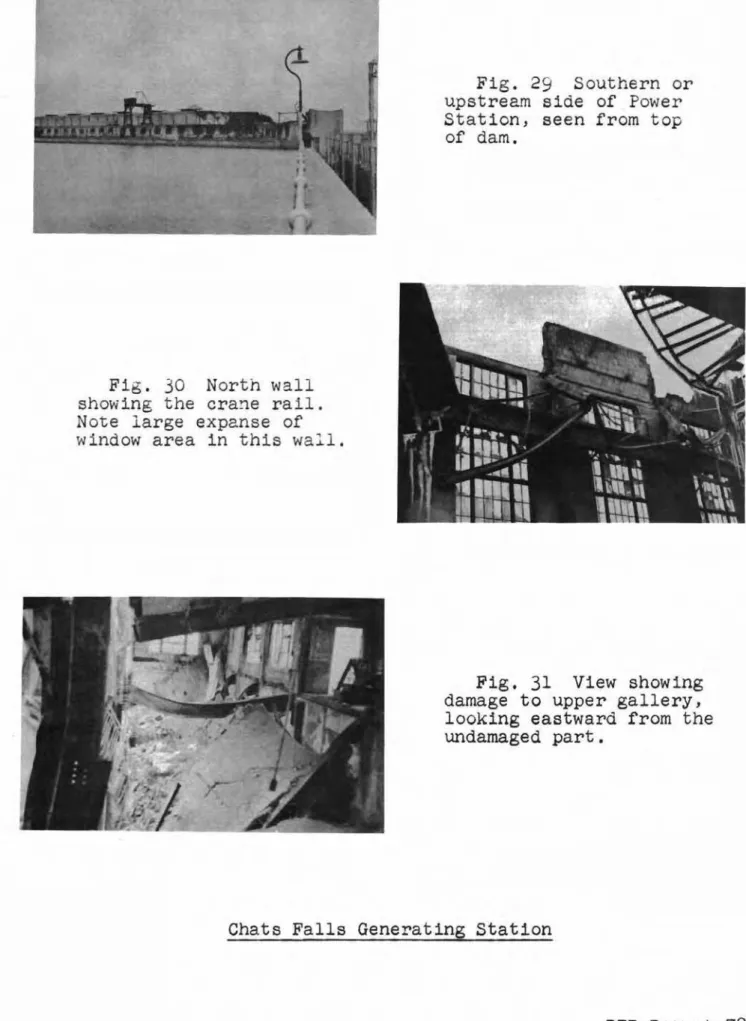 Fig. 30 North wall s howing t he crane rai l.