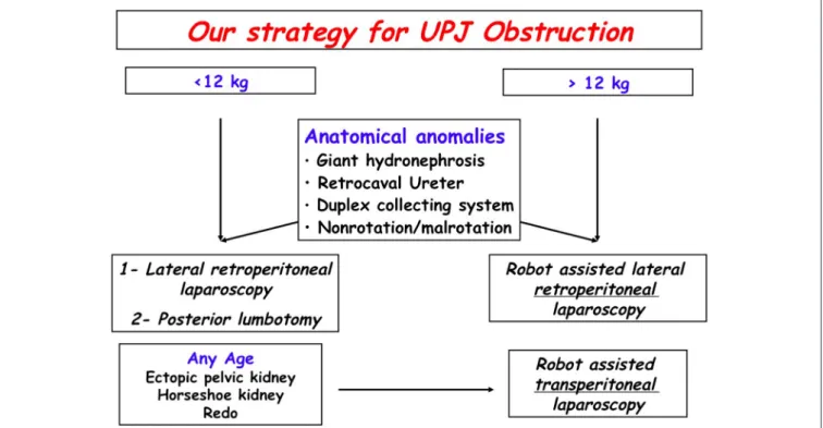 FIGURE 1 | Our strategy for UPJ Obstruction.