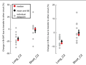 FIGURE 6 | Performance drop after the circuit-switch in early vs. later phases of bimanual motor skill learning