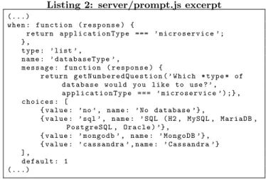 Figure 1: JHipster command line interface