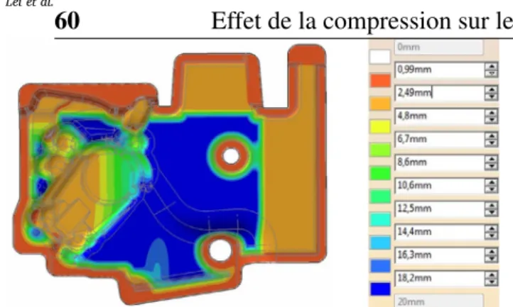 Fig. 1. Thickness map of an automotive trim provide by industrial partner mecaplast.