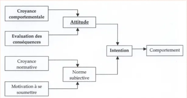 Figure 1. La théorie de l’action raisonnée.  