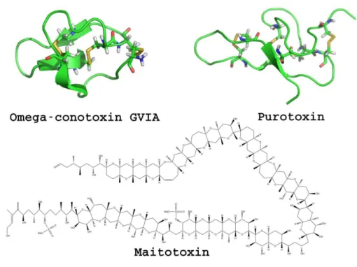 Figure 8. Representative toxins targeting P2X receptors. 