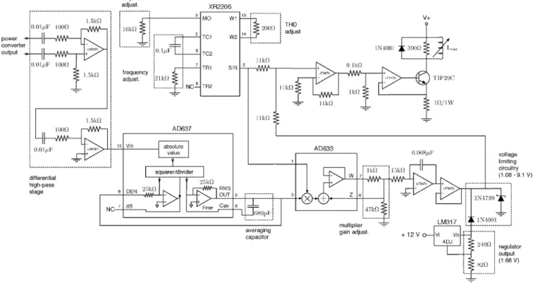 Fig. 12. Schematic of the control board circuitry.