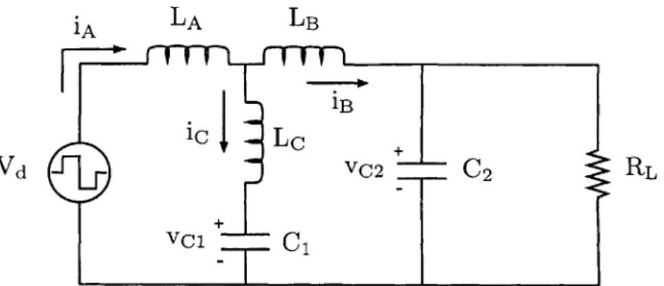 Figure  4.4:  Simplified  time-averaged  model  of the  buck  converter space  model  of  Eq