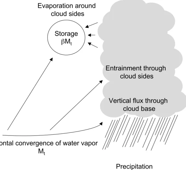 Figure 2-3: Schematic of the Kuo scheme [Anthes, 1977].