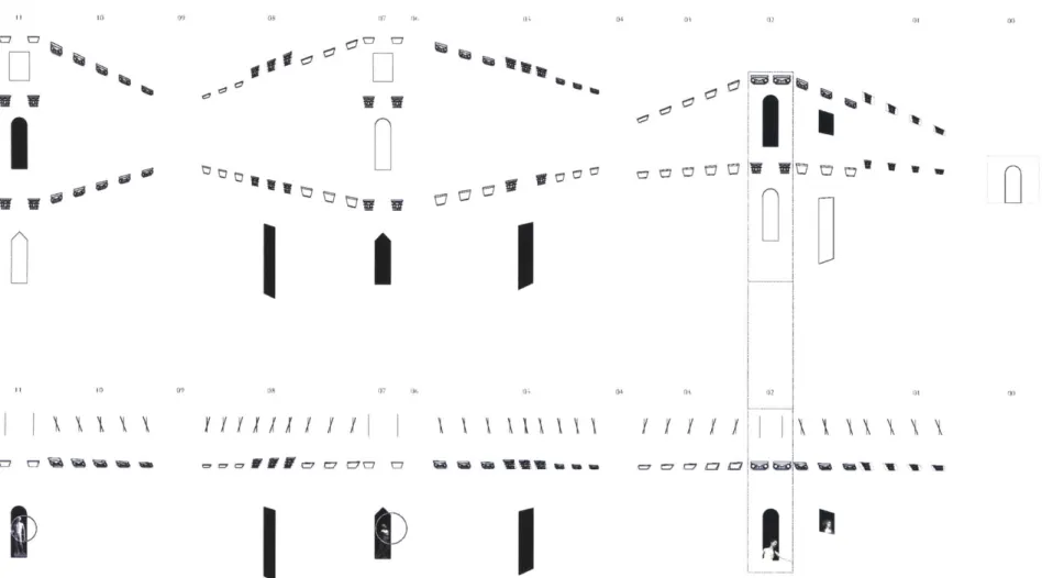 Figure  12:  Scamozzi's deep stage foregrounds not through layering but through distortion