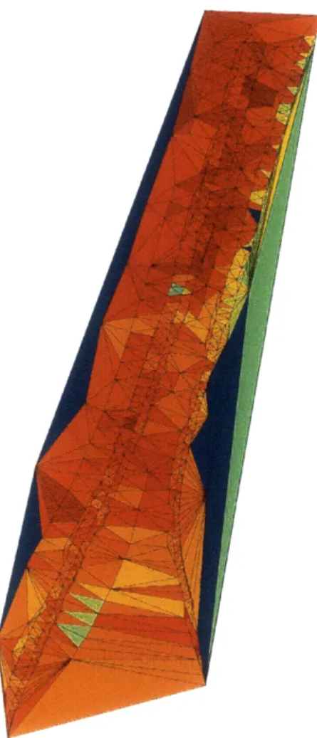 Figure  3-8:  The  velocity  field  using  the  mesh  model  for  Marysville  site