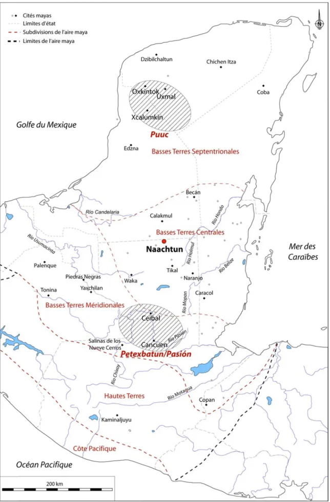 Figure 2. dans les B .1 : carte génBasses Terre nérale de l’aires (modifié de re maya avec e Andrieu, 20 125   la localisatio009) 