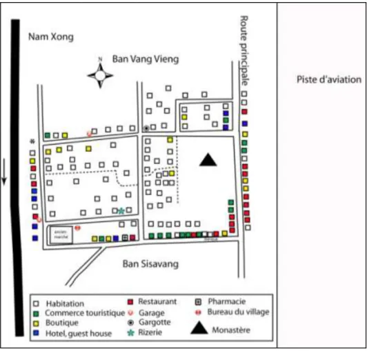 Figure 17 : Plan de Ban Sengsavang (2007)