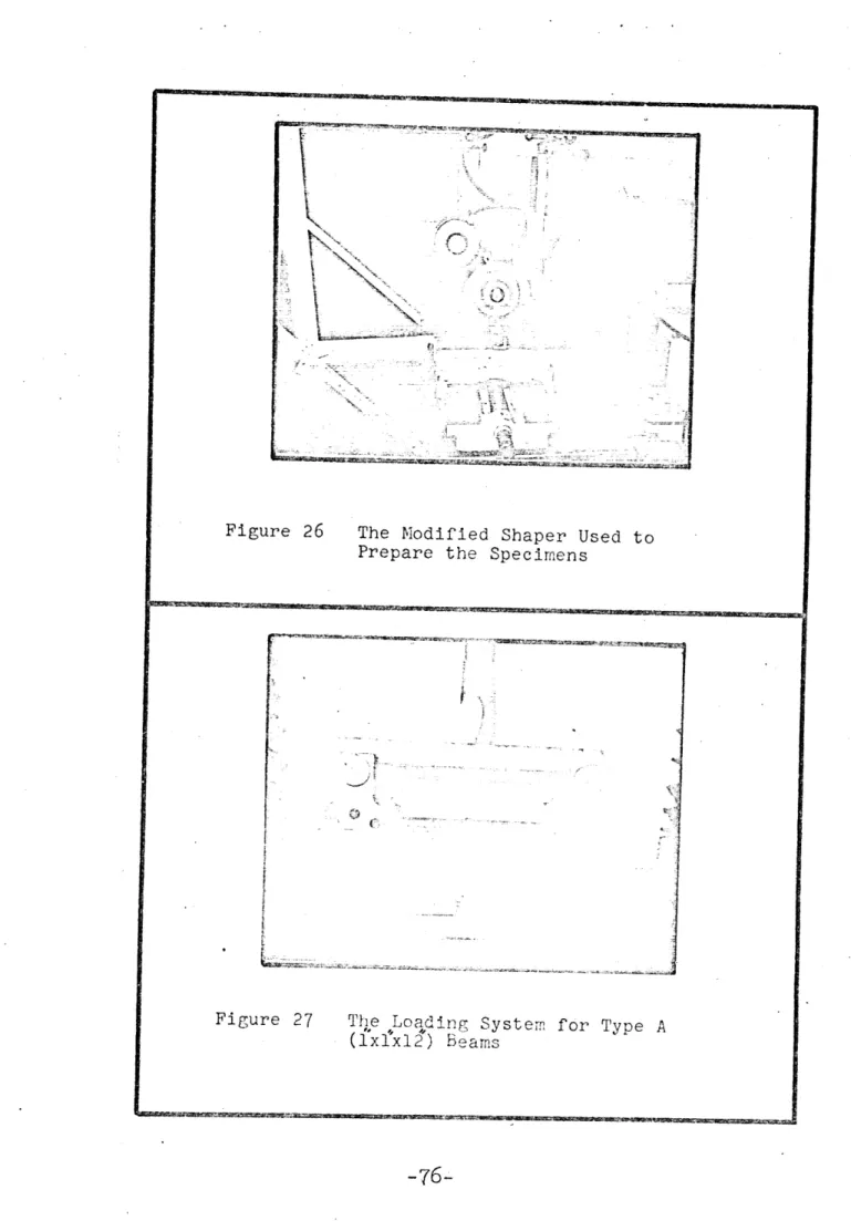 Figure  26 The  Modified  Shaper  Used  to Prepare  the  Specimens