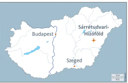 Figure 9. Location of the cemetery of Sárrétudvari-Hízóföld, in Hungary 