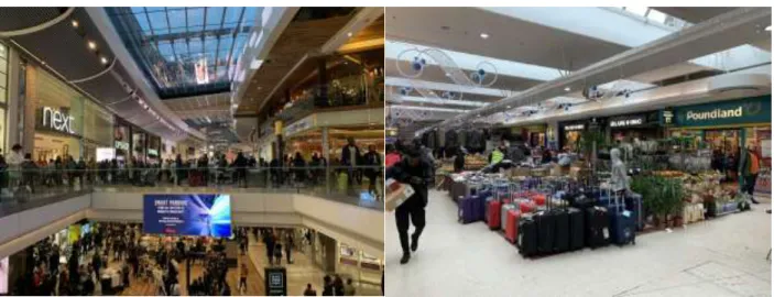 Figure 12: Westfield Stratford City (left) and Stratford Shopping Centre (right). 