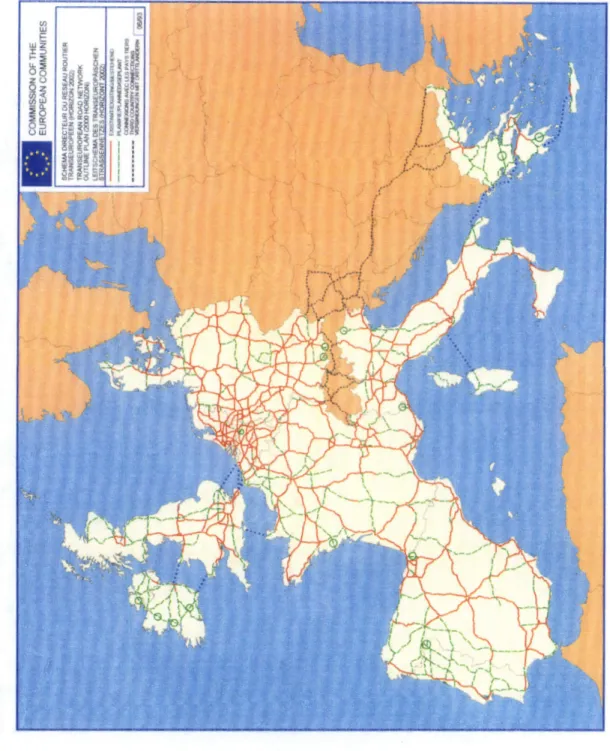 Figure  2.3.  Trans-European Road Network (2000 Horizon)p