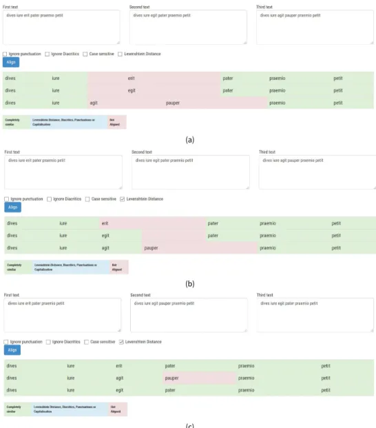 Figure 2.5: Examples of alignments from iAligner. Created with iAligner’s online demo http://www.