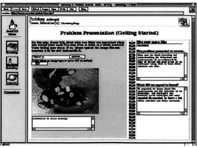 Figure 4.  The  "Problem Presentation"  Scene  in JavaCAP.