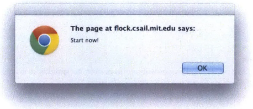 Figure  4-2:  When  a  task  arrives,  a  Javascript  alert ()  draws  the  worker's  attention to the  application  tab  so  they  can  begin.