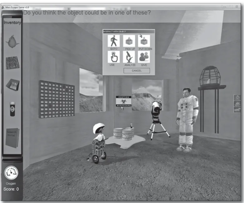 Figure 1. The Mars Escape Game. 