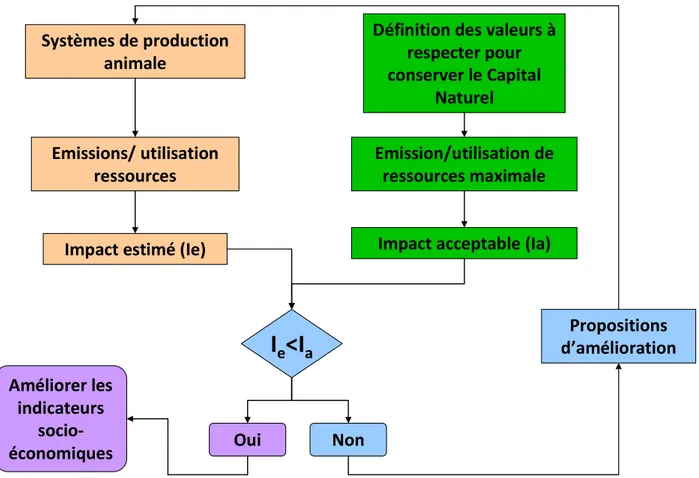 Figure 1.6. Intégration des valeurs de référence dans les méthodes d’évaluation multicritères des systèmes  agricoles 