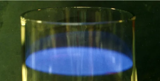 Figure 2 : Planar methane-air flame, equivalence ratio 0.68, stabilized in a burner 10 cm diameter