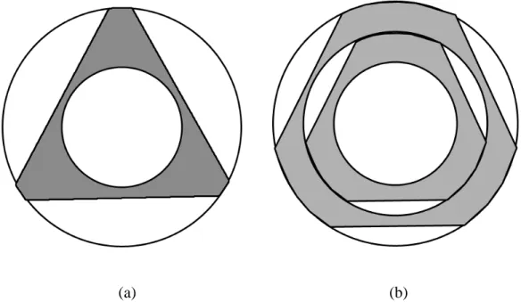 Figure 9.  G-10 or Teflon supports for (a) single stage and (b) two stage cooling. 