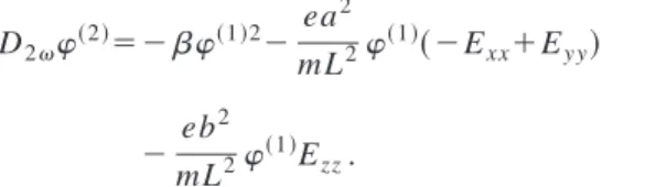 TABLE III. Second harmonic electric field radiated by an isotropic layer of molecules described by the Kauzmann model.