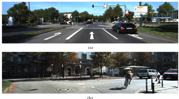 Figure 2.1: Two typical traffic situations in inner city