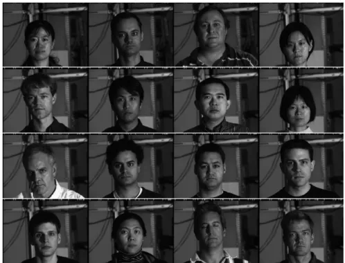 Figure 3.8: Illustration of the experiments based on CMU PIE database - -Individuals in training databases