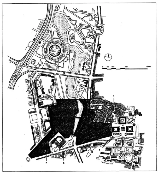 fig.  61  The  Revitalization  Competition  Site marked on the 1981  Master Plan