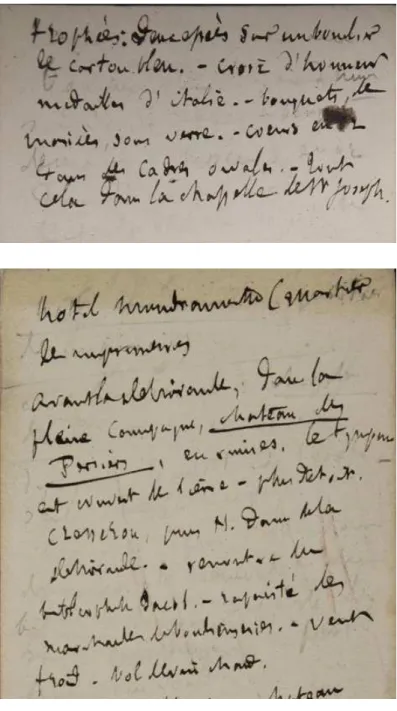 Fig.  9  ­  G.  Flaubert,  Ms  gg10,  Bouvard  et  Pécuchet  ­  Plans  et  scénarios, fo 31 (fragment), Collections de la Bibliothèque municipale de Rouen
