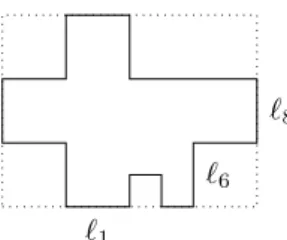 Figure 1. A VH-polygon and its bounding rectangle.