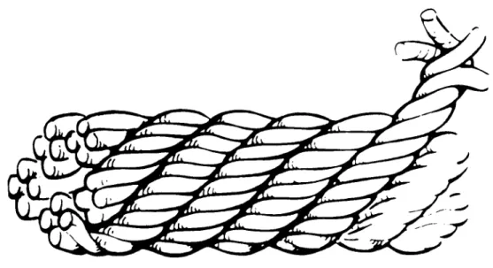 Figure 1.4  A  &#34;fully  transposed&#34;  cable  in the form of a  multiply twisted  &#34;rope.&#34;  Source: