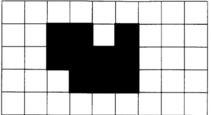 Figure 5-4:  A  binary  image of an object to which we  would  like to build an L 1  distance map.