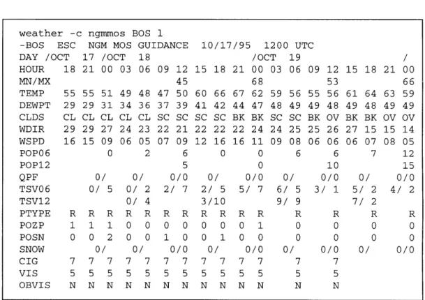 Figure  3.2  An  example  nested grid  model  data file.