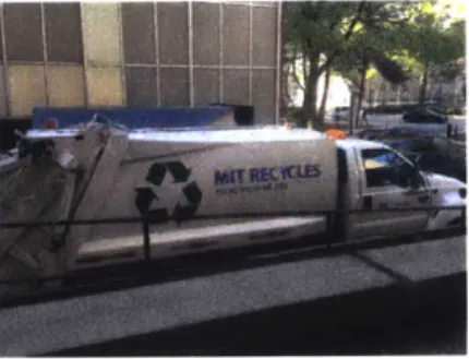 Figure  2.1:  One  of  MIT's  recycling vans sits  in  the Student  Centre  Loading Dock