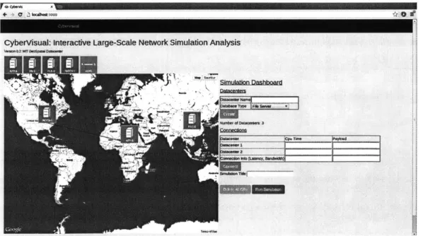 Figure 4.5: The screenshot above shows the basic connection between two datacenters.