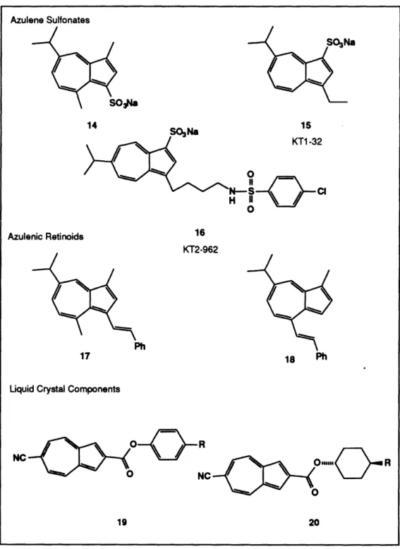 Table  2 Azulene  Sulfonates 14 SONa 15 0 II H Azulenic  Retinoids 16 KT2-962 17 18  Ph