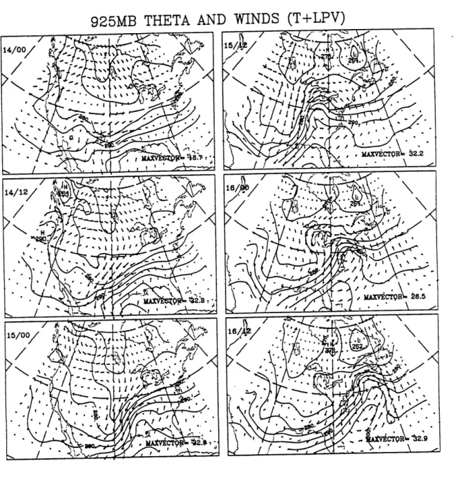 Figure  3.14  As  in figure  3.1,  except  the  winds  are  for  the  lower  anomaly.