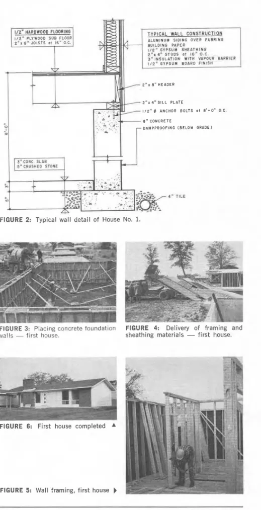 FIGURE  2:  Typical  wall  detail  of  House  No.  1. 