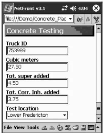 Fig. 1.  Screen dump from the MFDE application. 