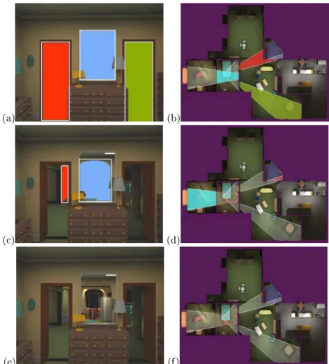 Figure 3.10: Detailed description of Luebke and George portal culling algorithm [LG95]