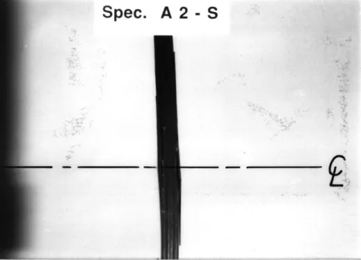 Figure 4.7 Photograph  of a typical  failed [454/-454/(0/90)4]2s  specimen statically tested with initial damage biased toward the compression  side.