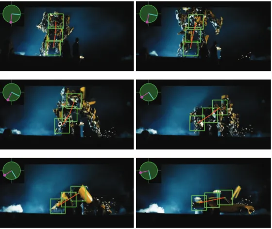 Figure 2.3: Transformers sequence [Kwon and Lee, 2009], in which our tracker follows the location and orientation of the robot transforming into a car
